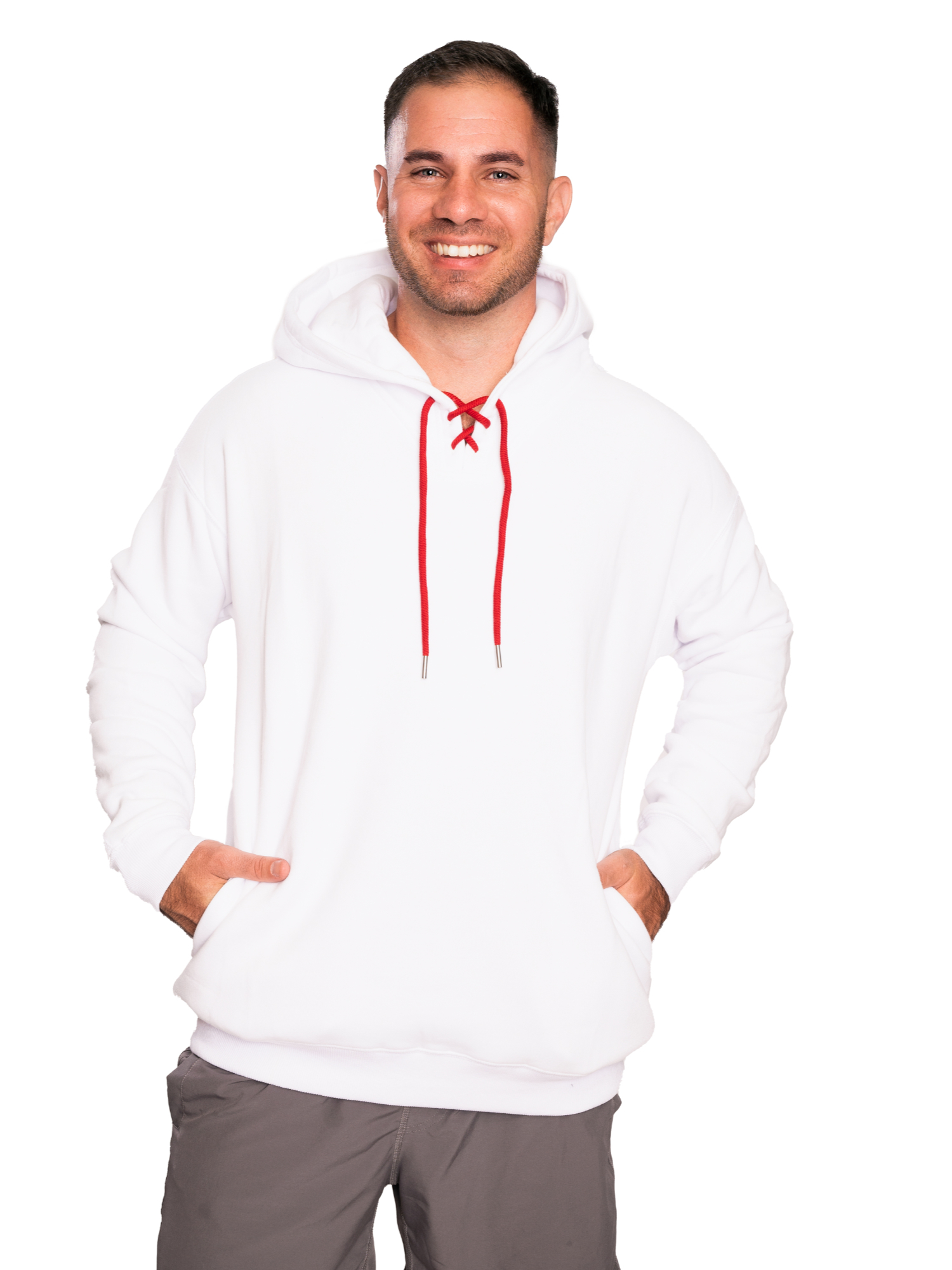 winter athletic wear hoodie product photography